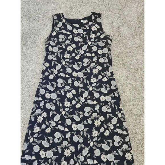 Old Navy Vintage Floral Maxi Dress Navy Blue Size 8 - Picture 2 of 7
